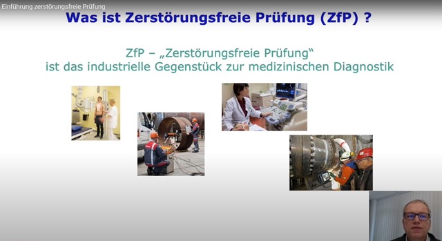 Dr. Ralf Holstein gibt eine Einführung in die Zerstörungsfreie Prüfung